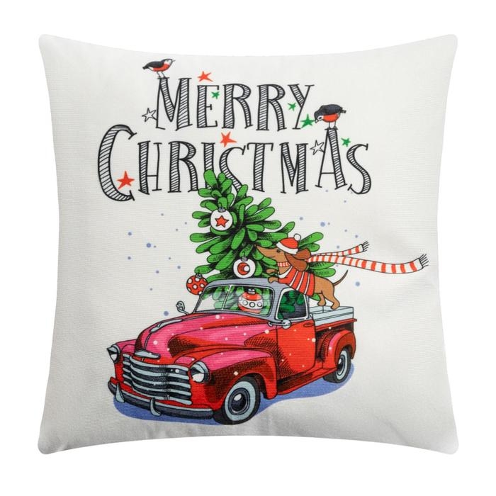 Чехол на подушку Этель &laquo;Счастливого Рождества!&raquo; 40 х 40 см, 100% п/э