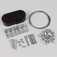 Карниз-струна 3,5 м, с металлическими зажимами, 20 шт, цвет коричневый Карниз-струна 3,5 м, с металлическими зажимами, 20 шт, цвет коричневый