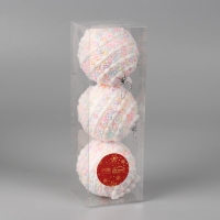 Набор шаров пластик d-8 см, 3 шт "Маттео" Набор шаров пластик d-8 см, 3 шт "Маттео"