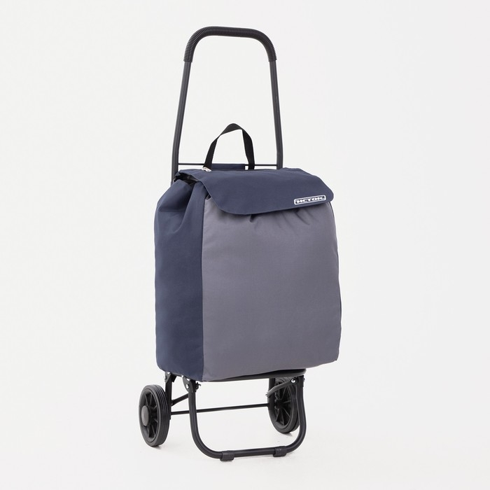 Сумка-тележка хозяйственная на шнуре, цвет синий Сумка-тележка хозяйственная на шнуре, цвет синий