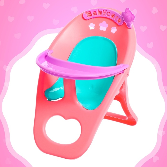 Пупс функциональный &laquo;Анечка&raquo;, пьёт, писает, с набором аксессуаров, со стульчиком для кормления