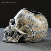 Подставка под ёрш "Череп" 16х15х22см (ершик н/сталь) Подставка под ёрш "Череп" 16х15х22см (ершик н/сталь)