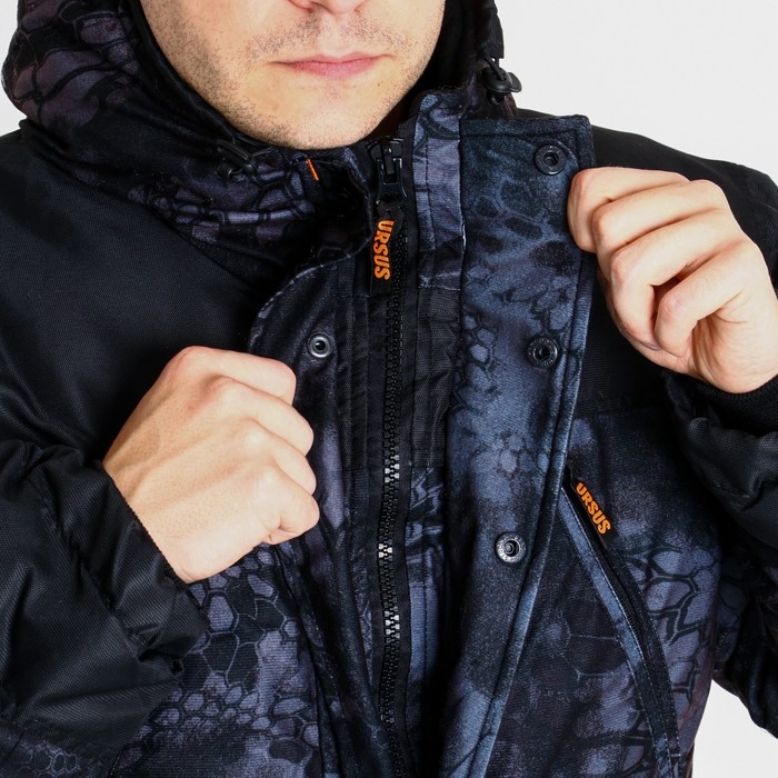 Костюм зимний &laquo;ГЕРКОН&raquo; кмф "черный питон" ткань: Алова/Кошачий глаз, 52-54/182-188