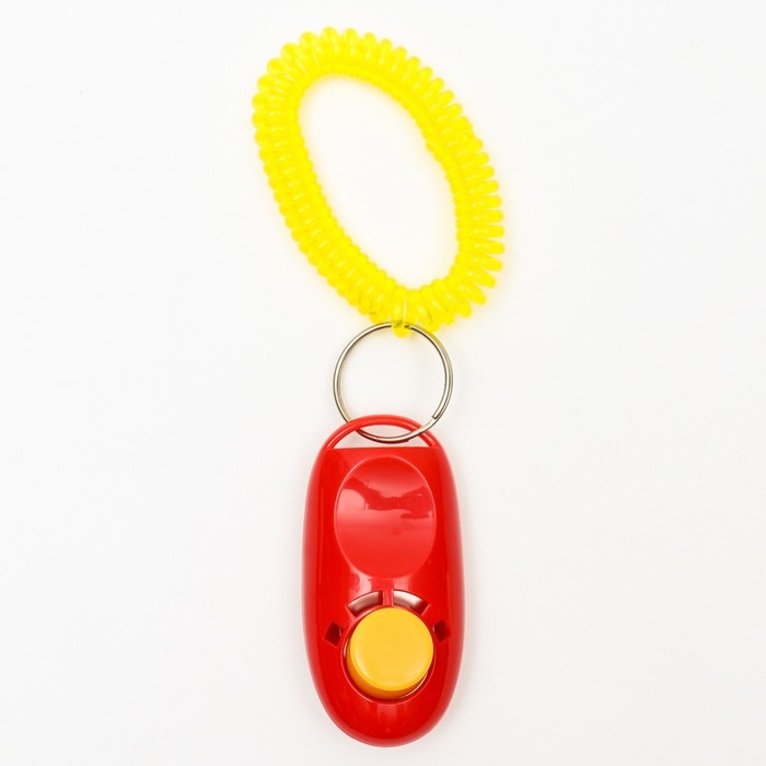 Кликер для дрессировки собак с браслетом на руку, красный Кликер для дрессировки собак с браслетом на руку, красный