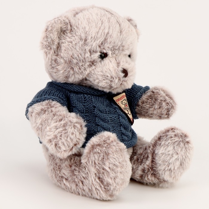 Мягкая игрушка &laquo;Медвежонок&raquo;, 20 см, в кофте, цвет серый