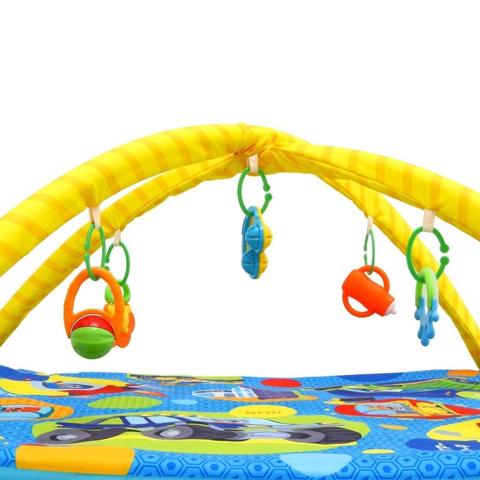 Развивающий коврик с дугами &laquo;Транспорт&raquo;, 85х85 см, Крошка Я