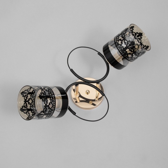 Люстра Люстра "Рейна" 2хЕ27 40Вт черный 48х26х27 см BayerLux