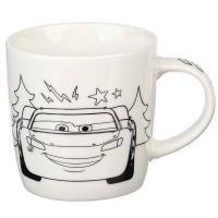 Новый год. Набор кружка под раскраску с ёлочным шаром, 300 мл "Молния Макуин и Мэтр", Тачки Новый год. Набор кружка под раскраску с ёлочным шаром, 300 мл "Молния Макуин и Мэтр", Тачки