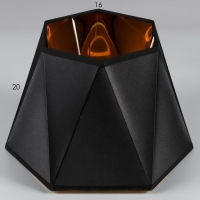 Абажур E27 черно-золотой 28х25х19 см Абажур E27 черно-золотой 28х25х19 см