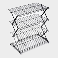 Решетка для глазирования и остывания кондитерских изделий 4-ярусная 43,5х25,5х8 см