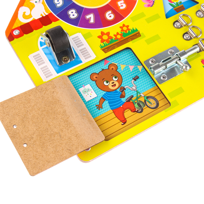 Бизиборд «Весёлый дом» Бизиборд «Весёлый дом»