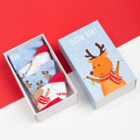 Набор новогодних детских носков Крошка Я &laquo;Оленёнок&raquo;, 4 пары, 10-12 см