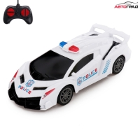 Машина радиоуправляемая &laquo;Ночной страж&raquo;, 1:20, работает от батареек, цвет белый