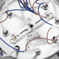 Люстра "Тереза" 8х40Вт Е27 Хром, черный хром 74х74х22см