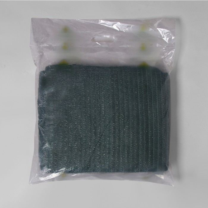 Сетка затеняющая, 5 &times; 3 м, плотность 55 г/м&sup2;, зелёная, в наборе 15 клипс