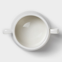 Бульонница фарфоровая Magistro &laquo;Бланш&raquo;, 2 предмета: бульонница 450 мл, блюдце d=15,7 см, цвет белый