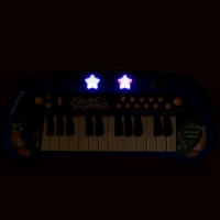 Синтезатор напольный «Музыкальный мир», световые, звуковые эффекты, с микрофоном Синтезатор напольный «Музыкальный мир», световые, звуковые эффекты, с микрофоном