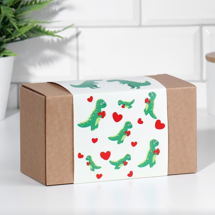 Набор парных кружек сублимация "Динозавры", с нанесением