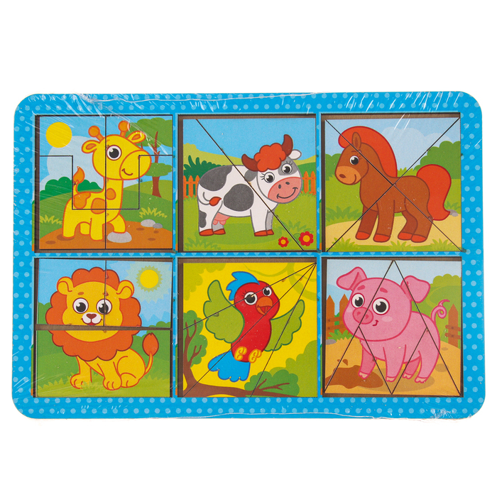 Квадраты Никитина &laquo;Животные&raquo;, двусторонние