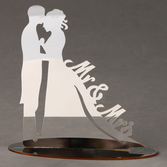 Топпер «M&M», цвет серебро Топпер «M&M», цвет серебро