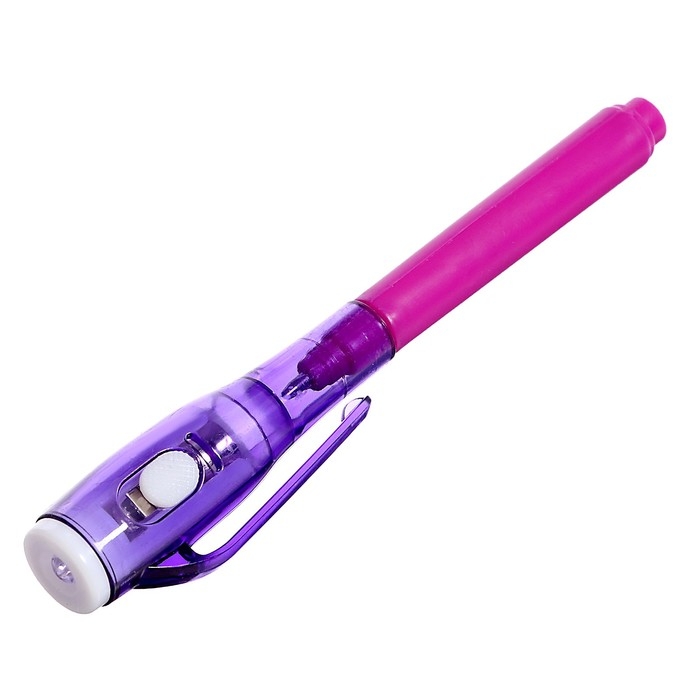 Ручка с невидимыми чернилами &laquo;Эврики&raquo;, УФ-фонарик, цвета МИКС