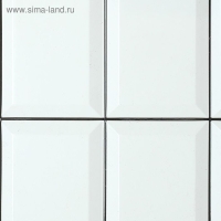 Панель ПВХ Плитка Белая черный шов 957х482 мм