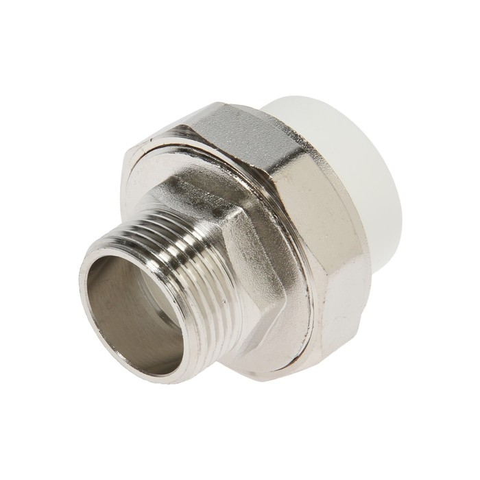 Муфта MeerPlast, 25 мм x 3/4 Муфта MeerPlast, 25 мм x 3/4" , наружная резьба, разъемная (американка)