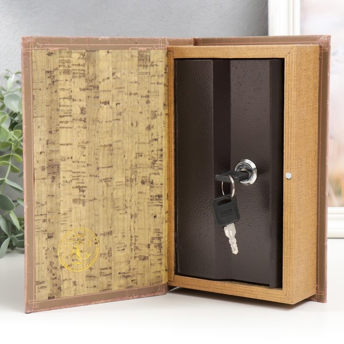 Сейф-книга дерево кожзам Сейф-книга дерево кожзам "Чарльз Роберт Дарвин. О происхождении Видов" 21х13х5 см