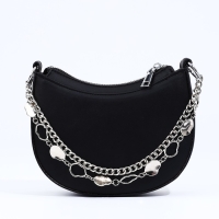 Сумка-багет на молнии, цвет чёрный Сумка-багет на молнии, цвет чёрный