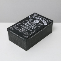 Набор подарочных коробок 3 в 1 &laquo;Алкогольный&raquo;, 32,5 х 20 х 12,5 - 26 х 17 х 10 см, Новый год