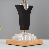 Настольная лампа "Хела" Е27 40Вт черный23х23х40 см RISALUX