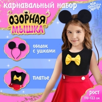 Карнавальный набор &laquo;Озорная мышка&raquo;, рост 110&ndash;122 см