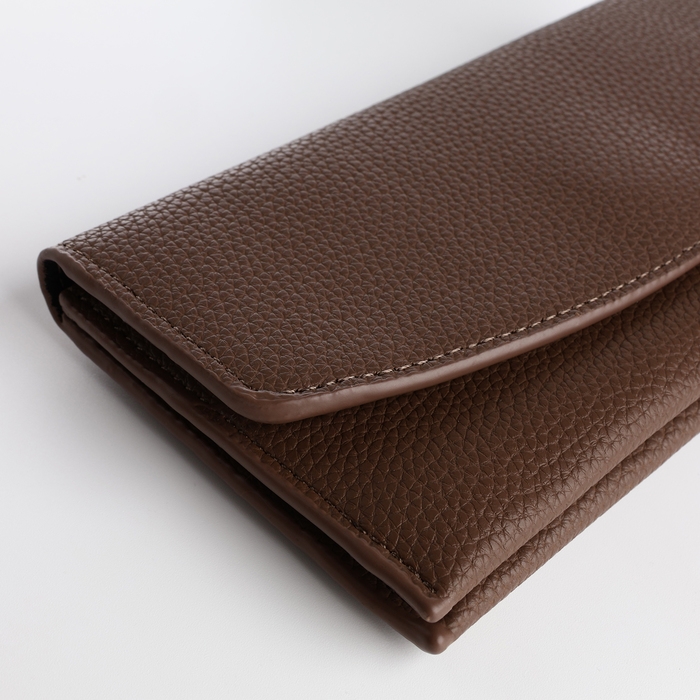 Кошелёк женский на магните, цвет коричневый Кошелёк женский на магните, цвет коричневый