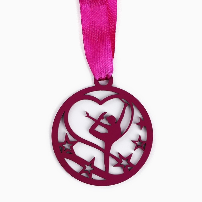 Медаль тематическая &laquo;Гимнастика&raquo;, d=6 см