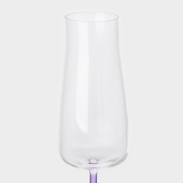 Набор стеклянных бокалов для шампанского RAINBOW FRESH, 210 мл, декор, 6 шт