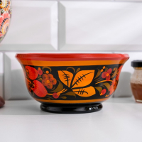 Салатник «Ягодка», средний, хохлома Салатник «Ягодка», средний, хохлома