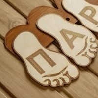 Табличка для бани 56.5&times;22 см "Парная, стопы ног"