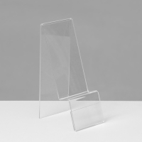 Подставка под телефон с ценникодержателем 5,5&times;8,5&times;14 см, оргстекло 2 мм, В ЗАЩИТНОЙ ПЛЁНКЕ