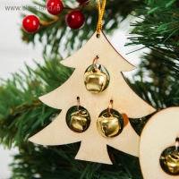 Подвеска новогодняя &laquo;Фигурки с бубенчиками&raquo;, МИКС