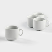Набор фарфоровых чайных чашек &laquo;Экспресс&raquo;, 220 мл, 4 шт