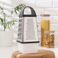 Тёрка с контейнером &laquo;Синтай&raquo;, 13&times;13,5&times;24 см, цвет ручки чёрный