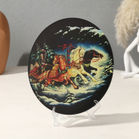 Тарелка декоративная &laquo;Тройка&raquo;, D = 19,5 см