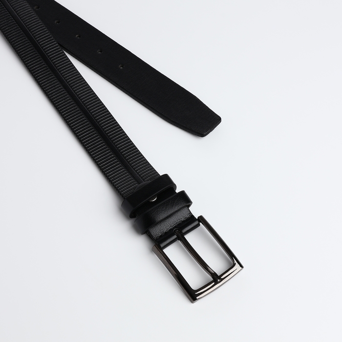 Ремень мужской «Великан», ширина 4 см, винт, пряжка металл, цвет чёрный Ремень мужской «Великан», ширина 4 см, винт, пряжка металл, цвет чёрный