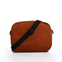 Сумка молодёжная на молнии, 1 наружный карман, цвет коричневый Сумка молодёжная на молнии, 1 наружный карман, цвет коричневый