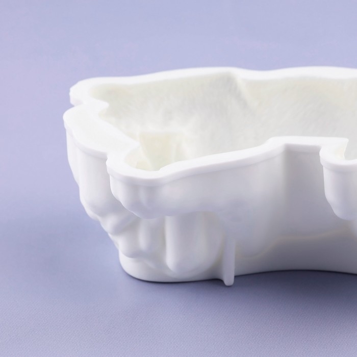Молд &laquo;Пёсик&raquo;, силикон, 9,5&times;7&times;3,2 см, цвет белый