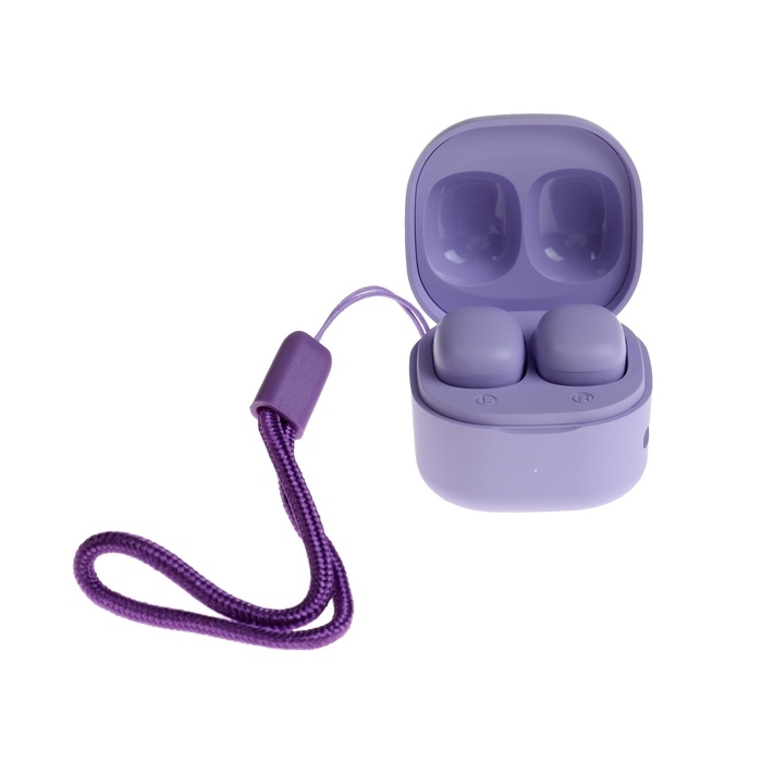 Наушники беспроводные Y6, TWS, вакуумные, BT 5.3, 30/200 мАч, Type-C, подвес, фиолетовые