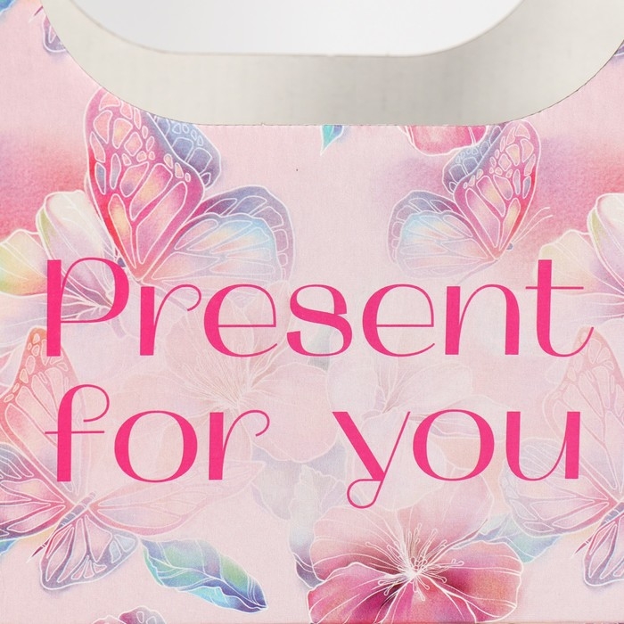 Коробка-переноска для цветов &laquo;Для тебя&raquo;, 17 &times; 12 &times; 32 см