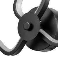 Бра 2516/2 LED 12Вт 4000К черный 34х22 см