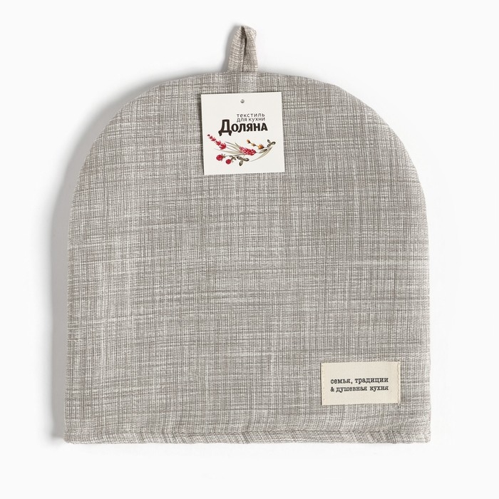 Грелка Доляна "Душевная кухня" 28х28 см, 50% хлопок, 50% п/э, рогожка 158 г/м2