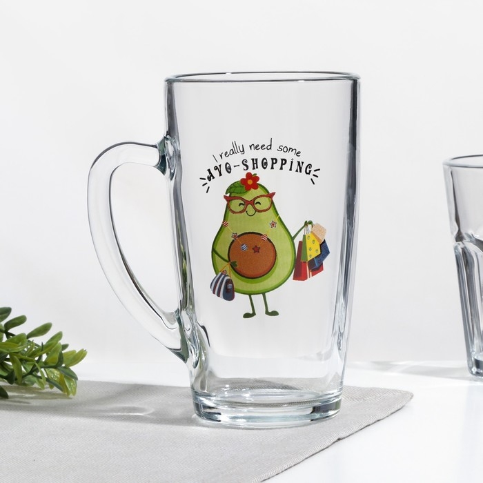 Кружка &laquo;Авокадо&raquo;, 400 мл, рисунок МИКС